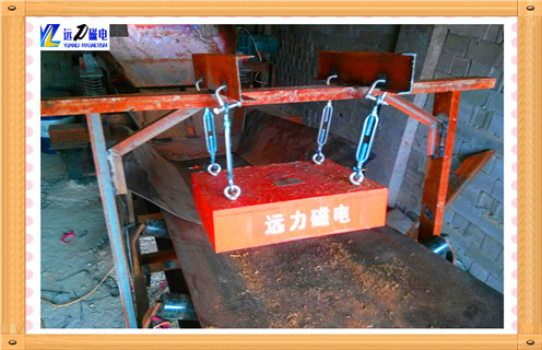 懸掛式永磁除鐵器RCYB-8兩臺發往河南禹州